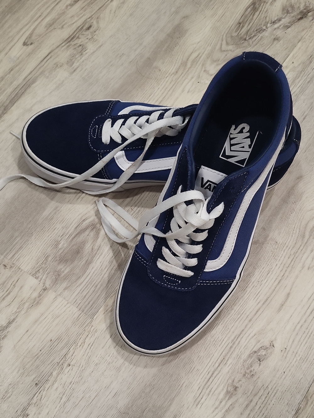 Vans Navy and White Old Skool Sneakers